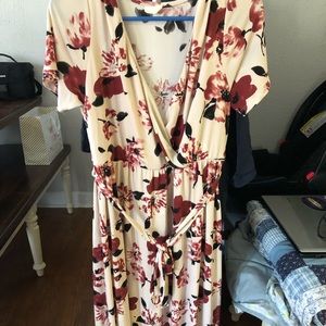 XL Pinkblush hi-low nursing/maternity dress